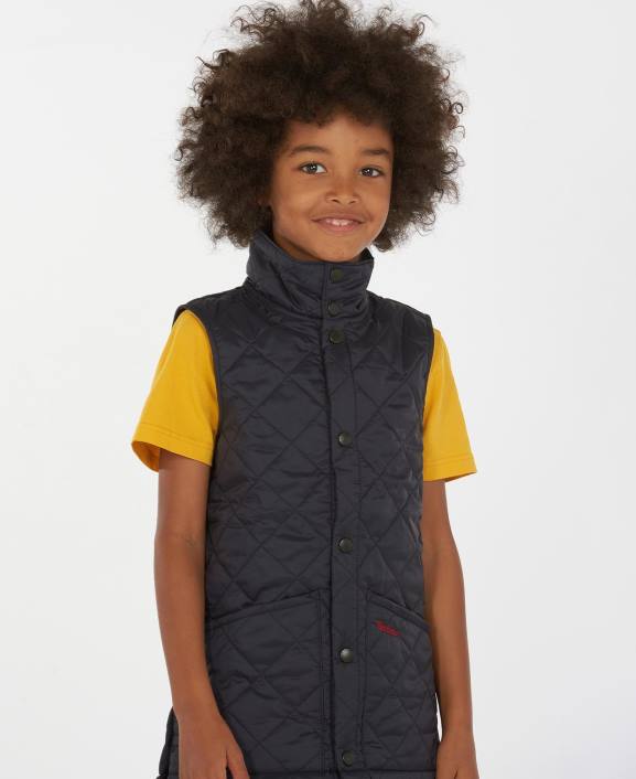 Boys Black Barbour Liddesdale Gilet 40VB2484