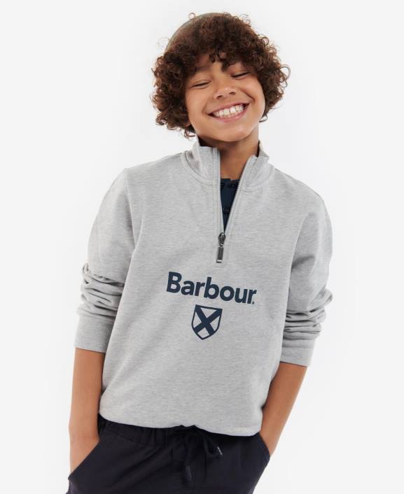 Boys Navy Barbour Floyd Half Zip 40VB2522