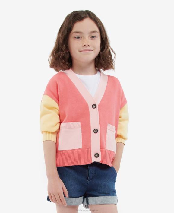 Girls Classic Multi Barbour Lyla Cardigan 40VB2575