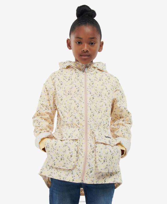 Girls Ditsy Sunflower Barbour Printed Maara Showerproof Jacket 40VB2553