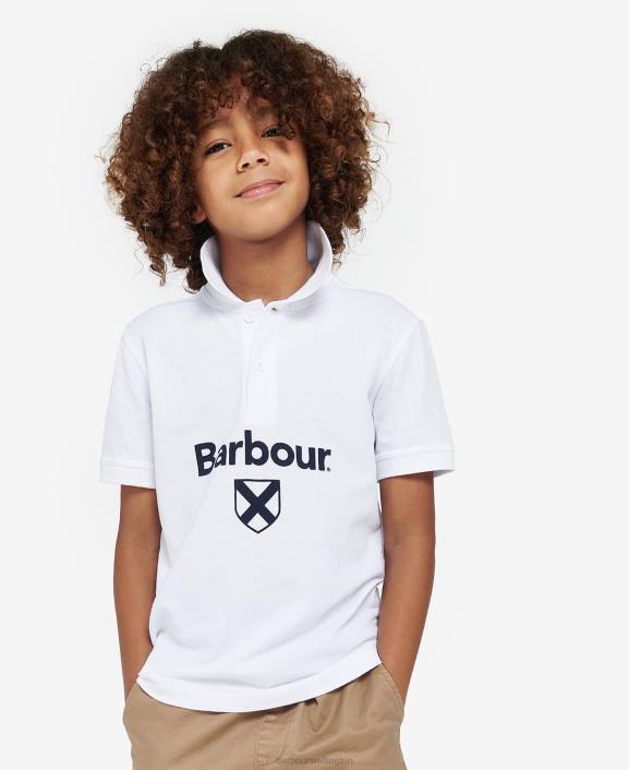 Boys Classic Navy Barbour Floyd Polo Shirt 40VB2506