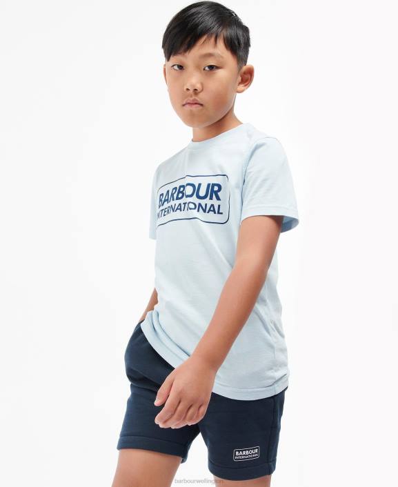 Boys Grey Marl Barbour Essential Logo T-Shirt 40VB2537