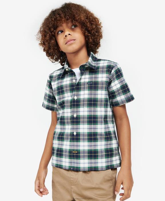 Boys Summer Ivy Tartan Barbour Oxbridge Tartan Shirt 40VB2515