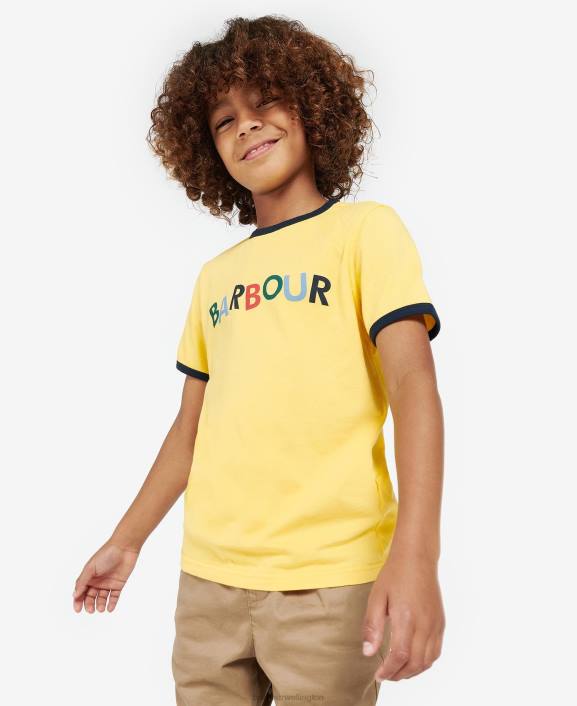 Boys Sunbleached Yellow Barbour Tam T-Shirt 40VB2524