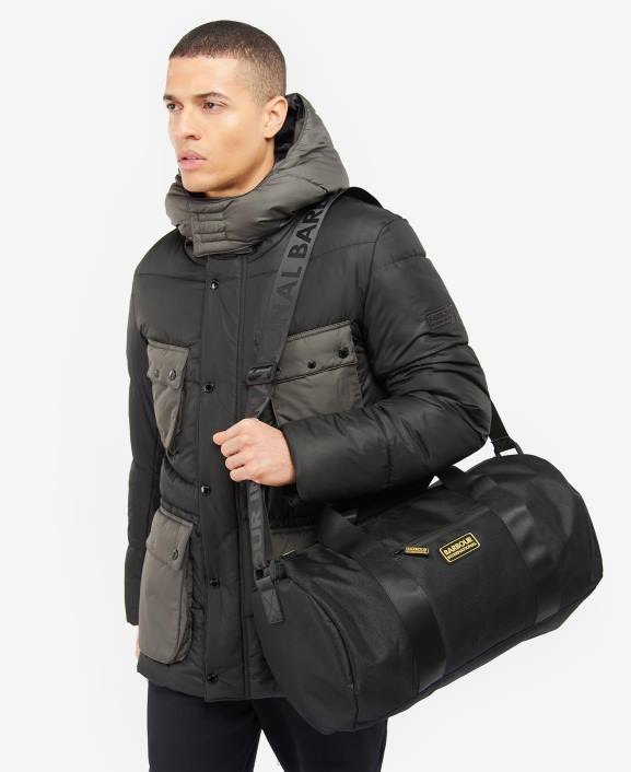 Men Black Barbour Knockhill Holdall 40VB2181