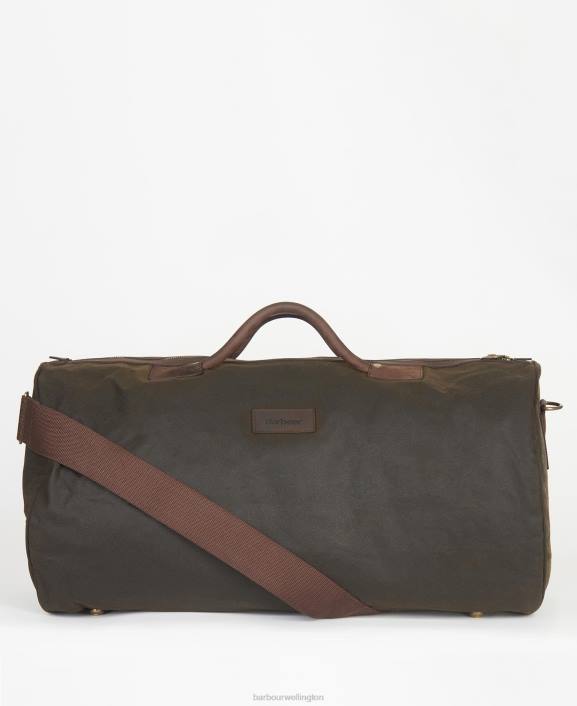 Men Navy Barbour Wax Holdall 40VB2175