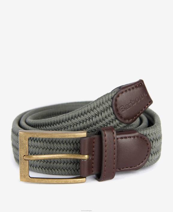 Men Classic Navy Barbour Nevis Webbing Belt 40VB2229