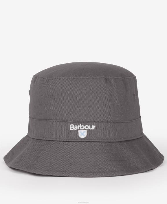 Men Asphalt Barbour Cascade Bucket Hat 40VB2275