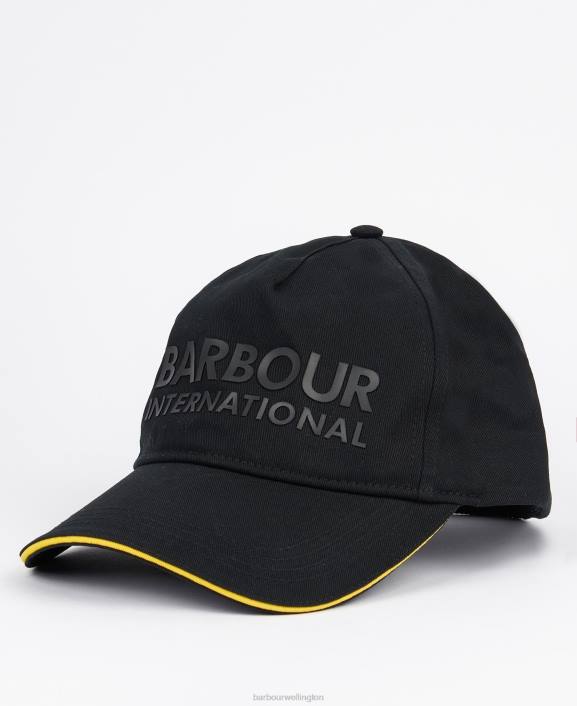 Men Black Barbour Ampere Sports Cap 40VB2285