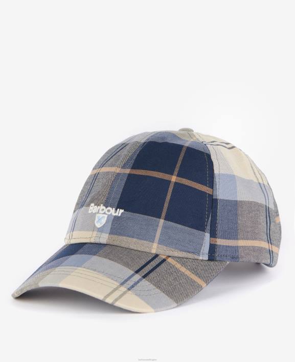 Men Kielder Blue Barbour Tartan Sports Cap 40VB2299