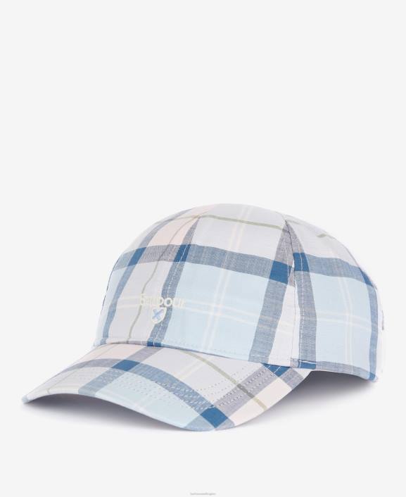 Men Kielder Blue Barbour Tartan Sports Cap 40VB2303