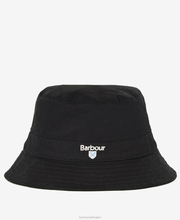 Men Navy Barbour Cascade Bucket Hat 40VB2278