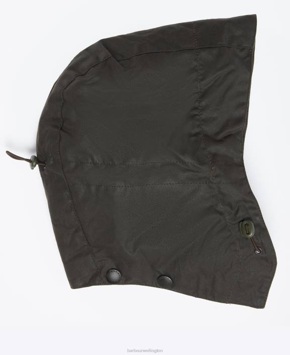 Men Black Barbour Wax Storm Hood 40VB2320