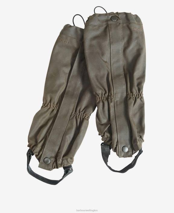 Men Olive Barbour Wax Cotton Gaiters 40VB1364