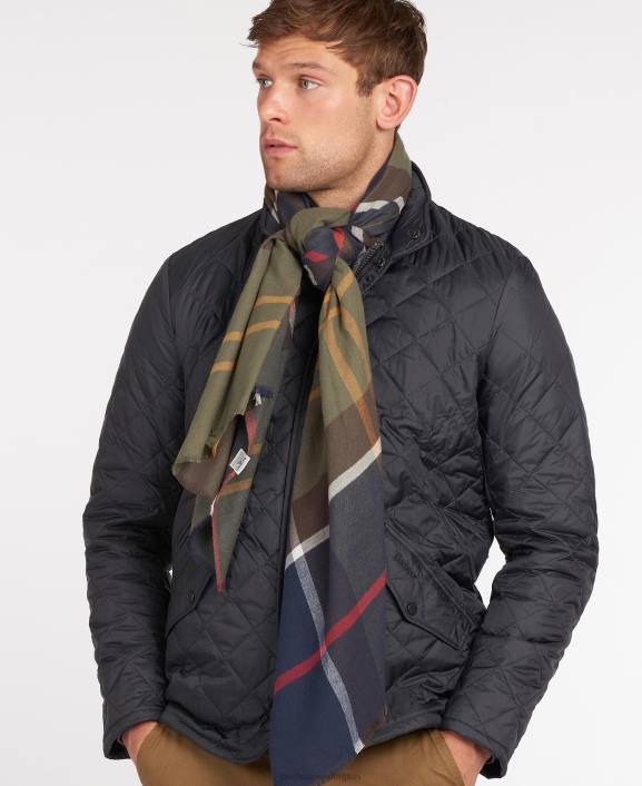 Men Classic Tartan Barbour Walshaw Scarf 40VB2347