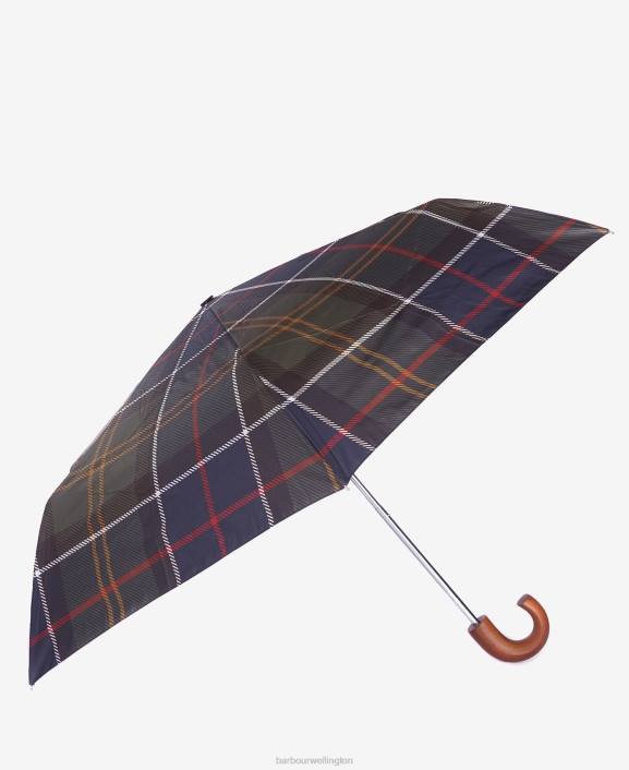 Men Classic Barbour Tartan Mini Umbrella 40VB2373