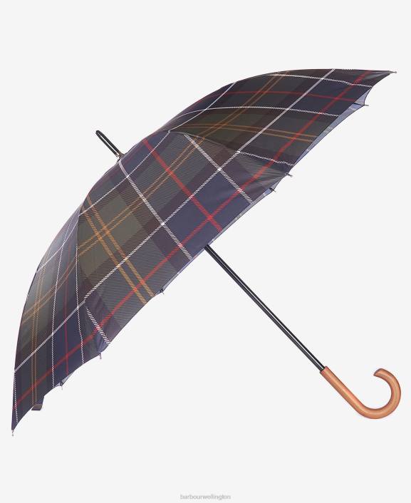 Men Classic Barbour Tartan Walker Umbrella 40VB2372