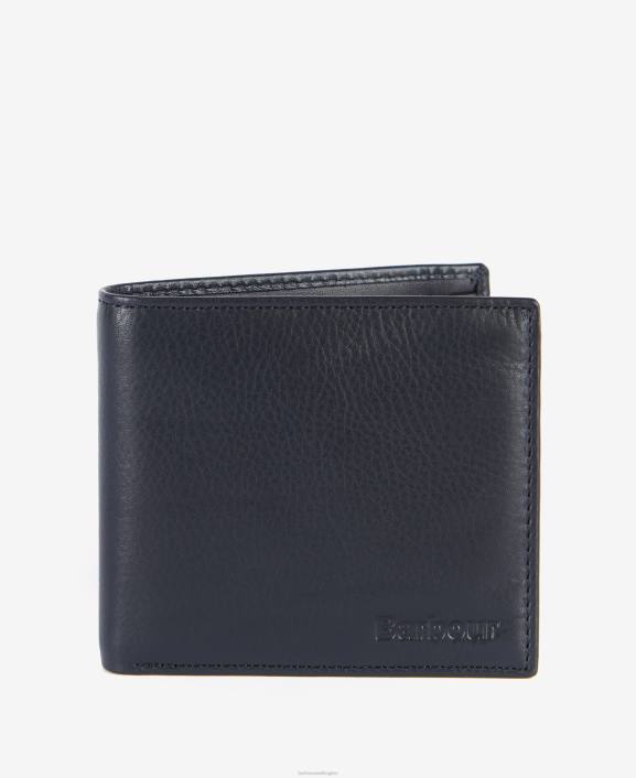 Men Carbon Barbour Colwell Small Billfold Wallet 40VB2374