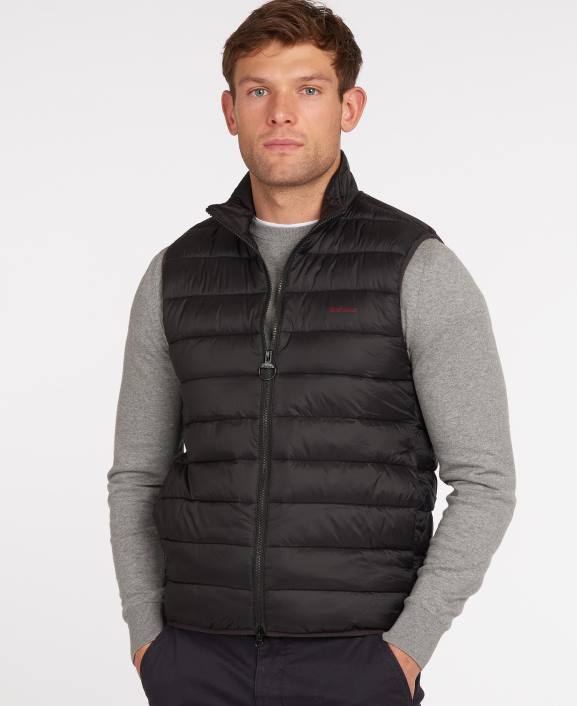 Men Black Barbour Bretby Gilet 40VB239