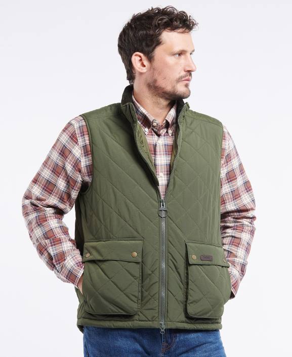 Men Navy Barbour Fernwood Gilet 40VB242