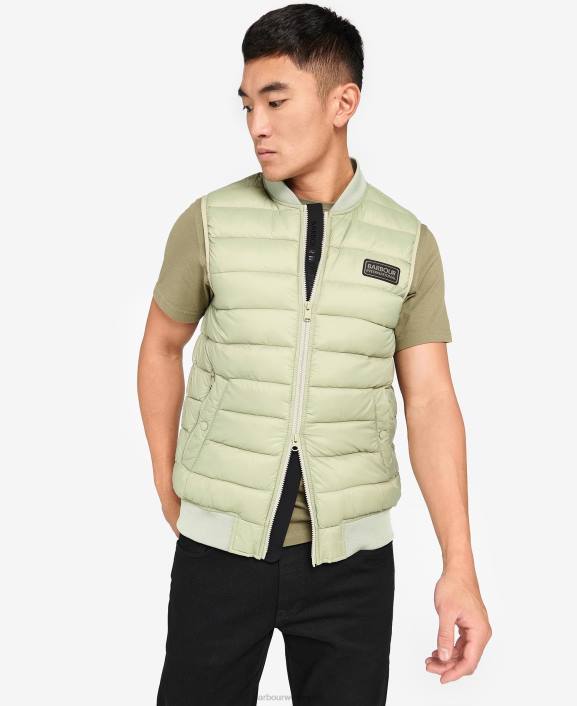 Men Olive Barbour Elgin Quilted Gilet 40VB272