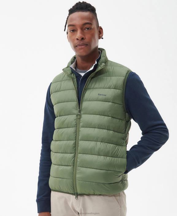 Men Olivine Barbour Bretby Quilted Gilet 40VB245