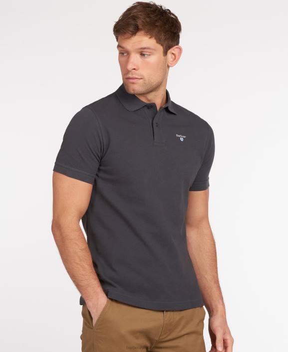 Men Sky Barbour Sports Polo Shirt 40VB561