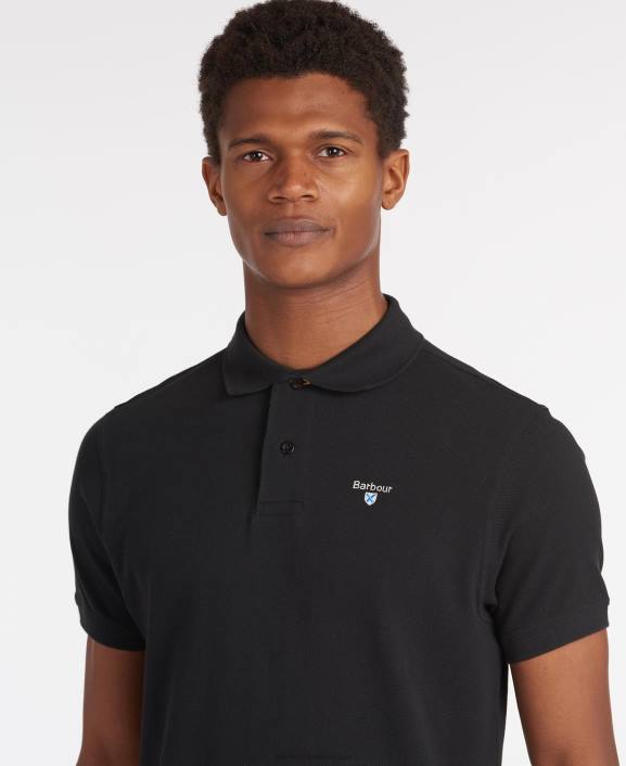 Men Sky Barbour Sports Polo Shirt 40VB563