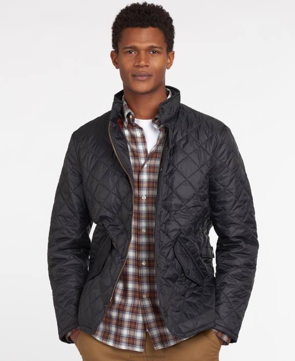 Men Black Barbour Flyweight Chelsea Quilted Jacket 40VB105