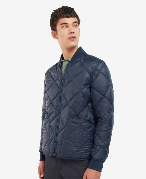 Men Olive Barbour Action Liddesdale Quilted Jacket 40VB104