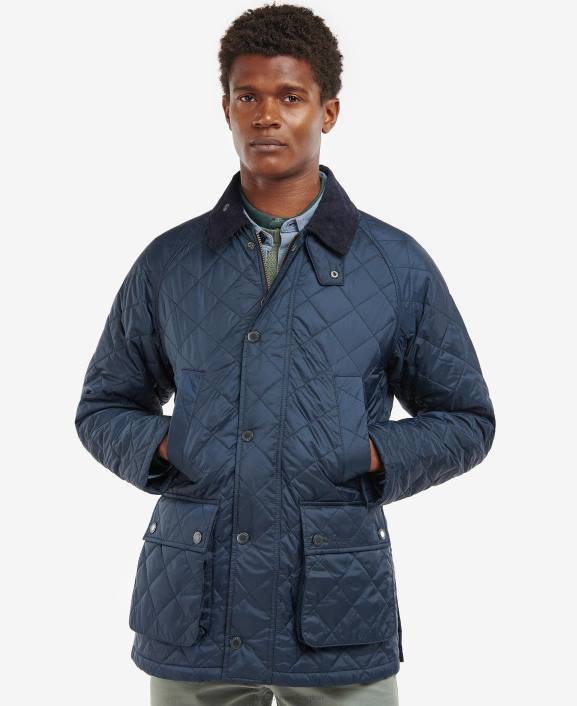 Men Olive Barbour Ashby Quilted Jacket 40VB106