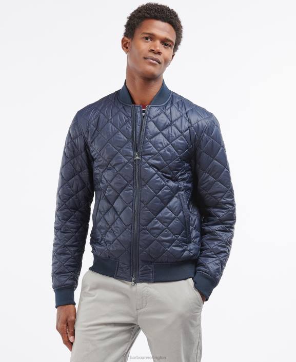 Men Olive Barbour Galento Quilted Jacket 40VB74