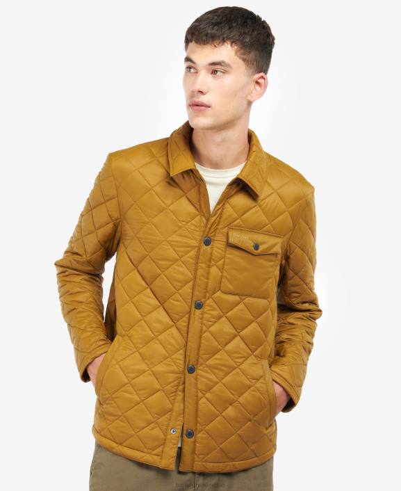 Men Russet Barbour Newbie Quilted Jacket 40VB162