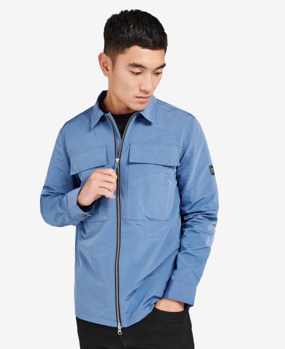 Men Blue Horizon Barbour Ray Overshirt 40VB478