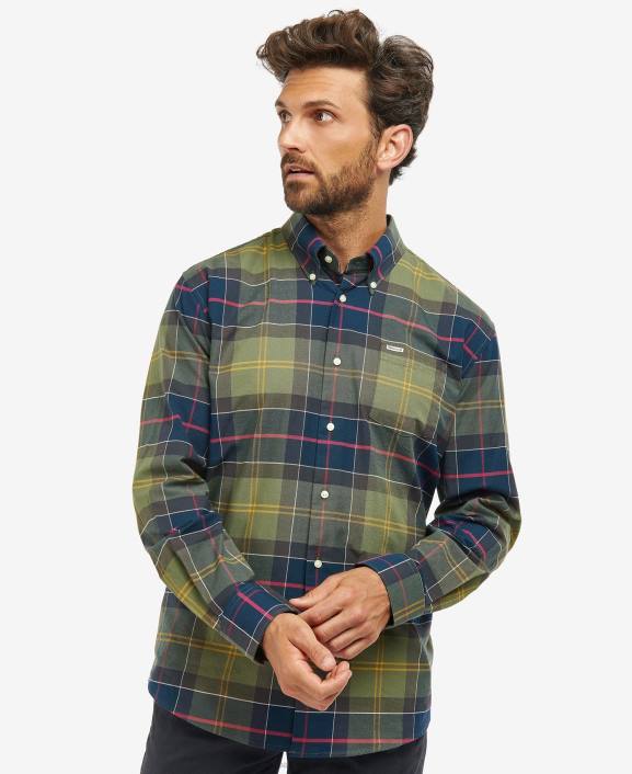 Men Classic Tartan Barbour Eden Regular Tartan Shirt 40VB386