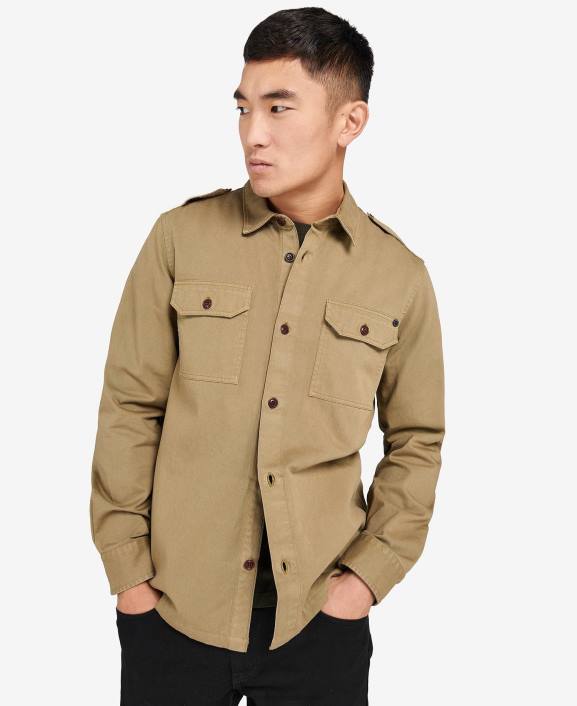 Men Herb Barbour Abbe Overshirt 40VB486