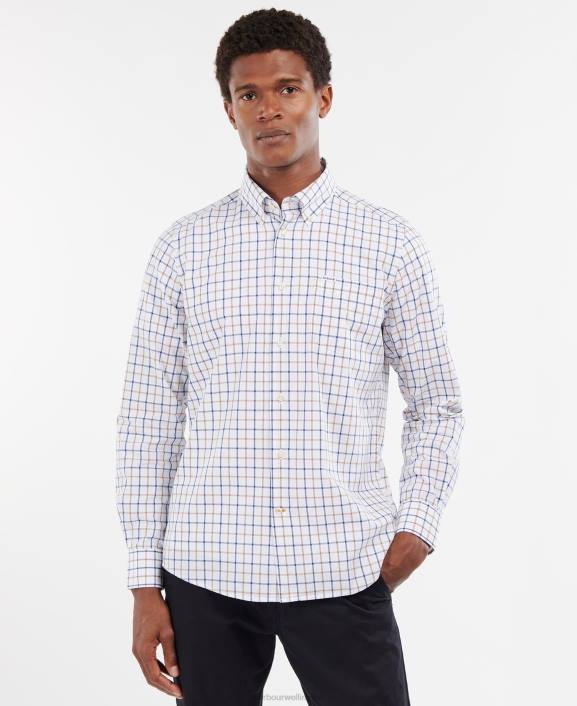 Men Sandstone Barbour Bradwell Tailored Shirt 40VB392