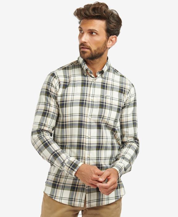 Men Stone Barbour Falstone Tailored Checked Shirt 40VB390