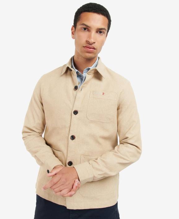 Men Trench Barbour Riva Overshirt 40VB382