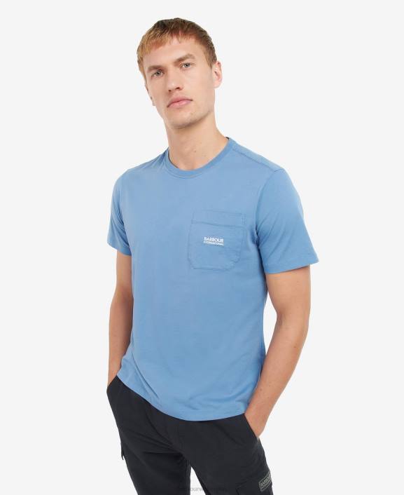 Men Forest Barbour Radok Pocket T-Shirt 40VB852