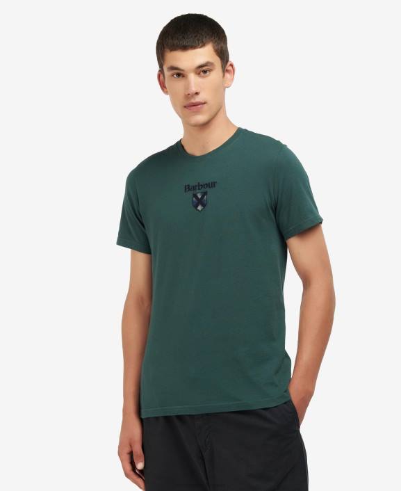 Men Green Gables Barbour Allensford T-Shirt 40VB888