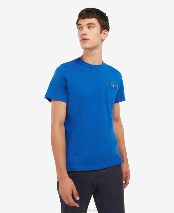 Men Monaco Blue Barbour Tayside T-Shirt 40VB947