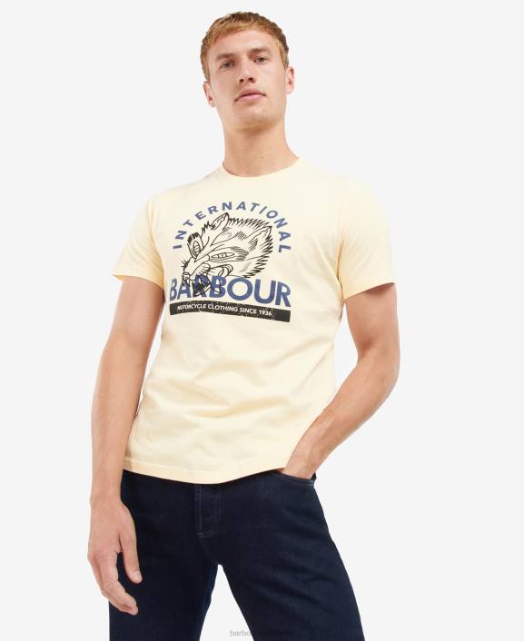 Men Pale Sky Barbour Thrift Graphic-Print T-Shirt 40VB840