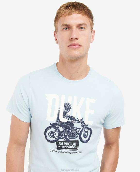 Men Pale Sky Barbour Thrift Graphic-Print T-Shirt 40VB841