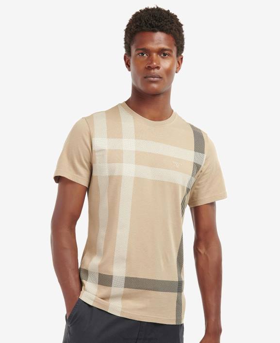 Men Washed Stone Barbour Norman T-Shirt 40VB949