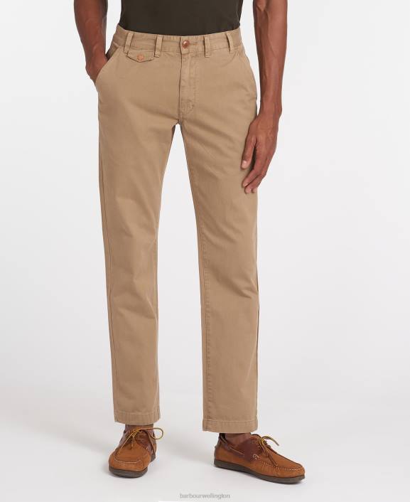 Men Navy Barbour Neuston Twill Chinos 40VB1140