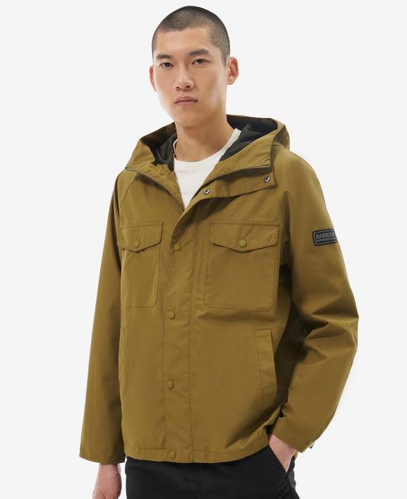 Men Archive Olive Barbour Abbots Waterproof Jacket 40VB203