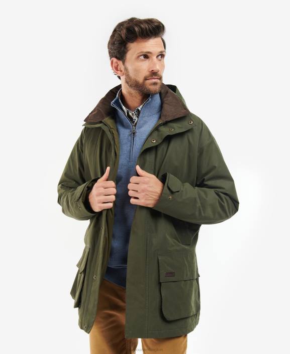 Men Olive Barbour Beaconsfield Jacket 40VB187