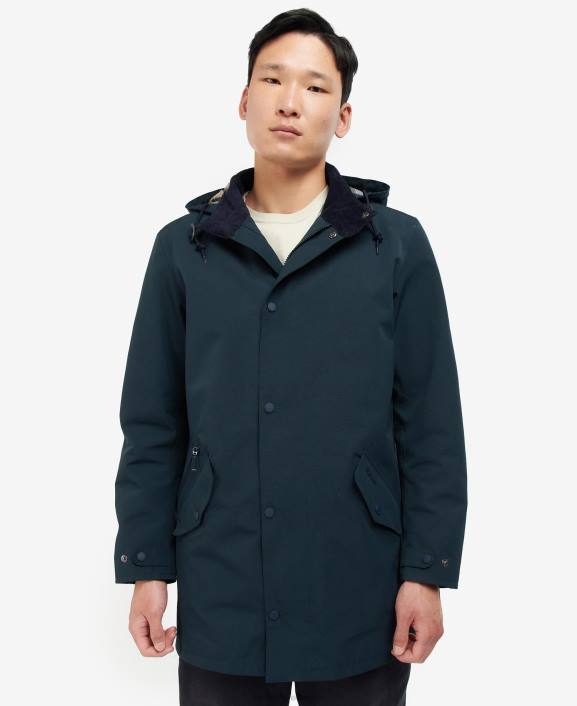 Men Seaweed Barbour Waterproof Chelsea Waterproof Mac 40VB206