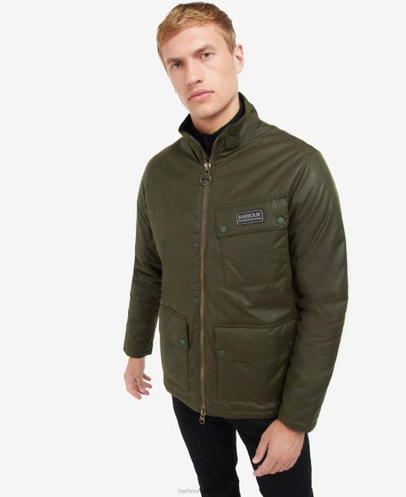 Men Archive Olive Barbour Crescent Waxed Jacket 40VB59